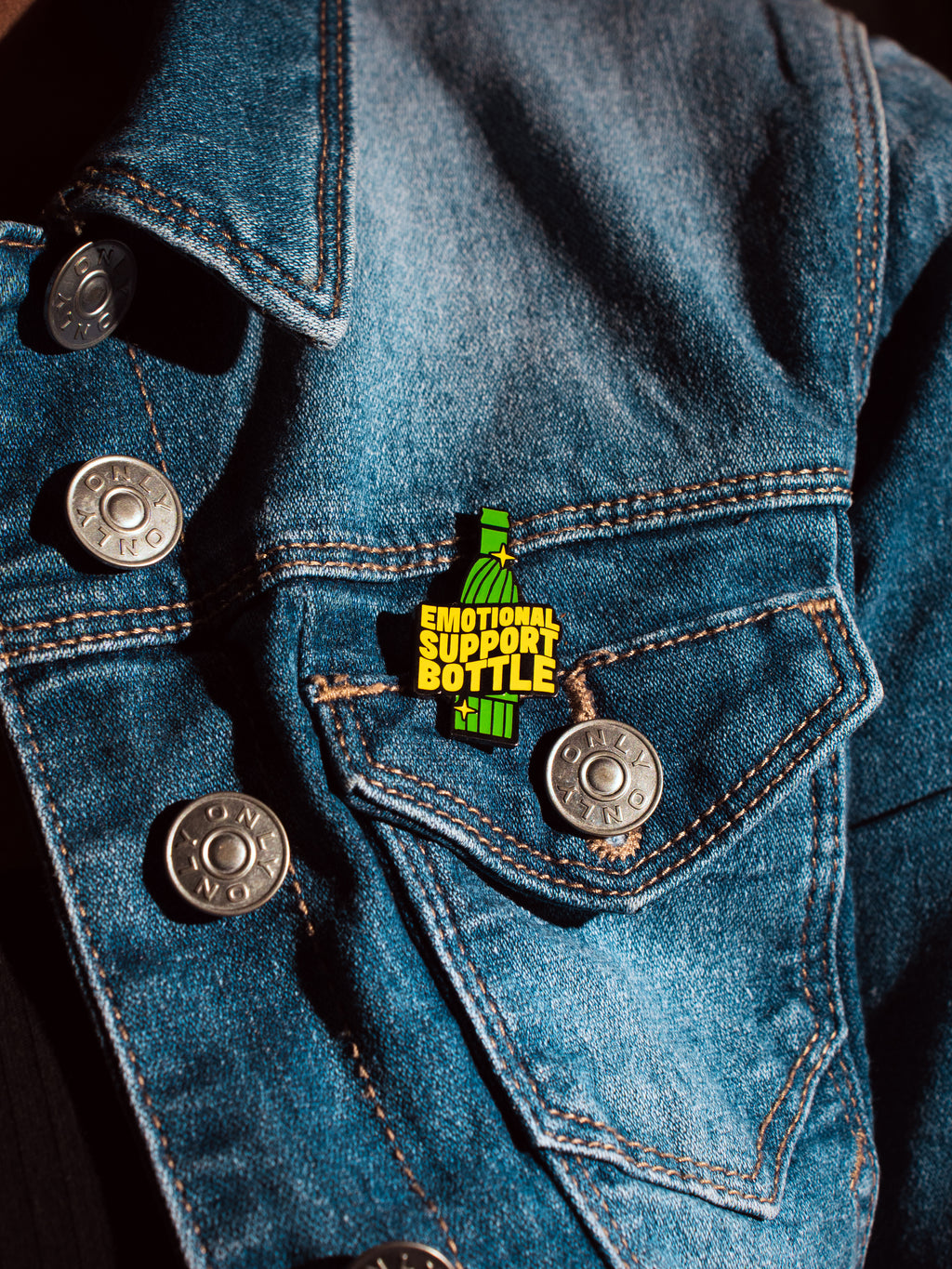 Emotional Support Bottle Pin