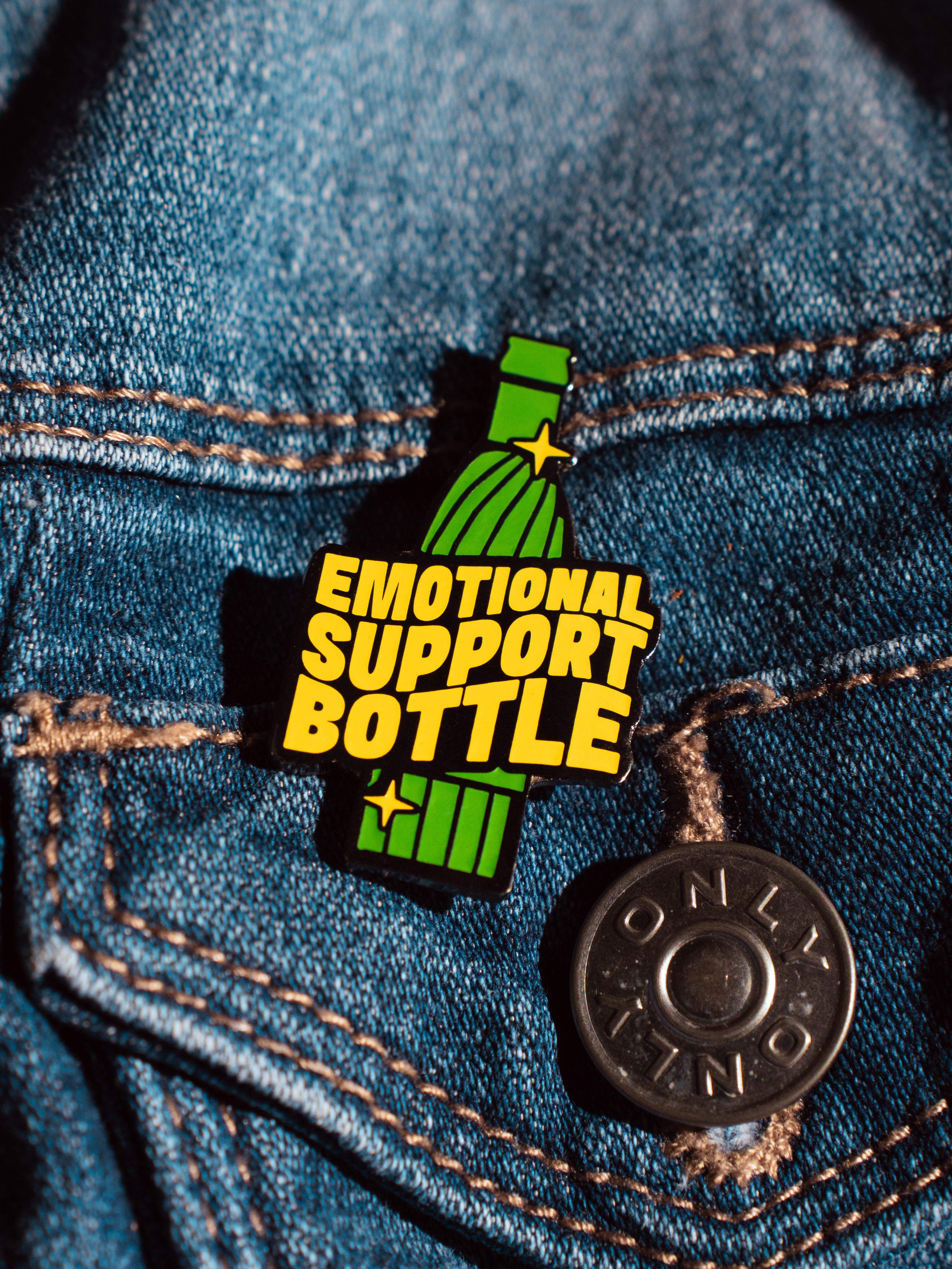 Emotional Support Bottle Pin